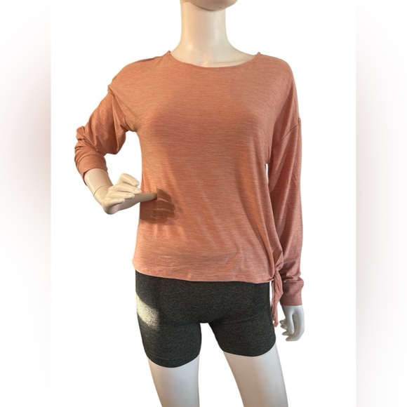 KYODAN Long Sleeve Side Tie
Moss Jersey Top Color — Coral Almond Heather - Picture 4 of 7